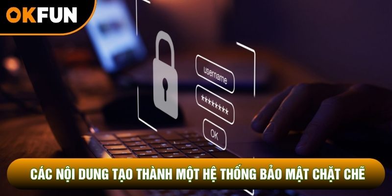 Các nội dung tạo thành một hệ thống bảo mật chặt chẽ Các nội dung tạo thành một hệ thống bảo mật chặt chẽ