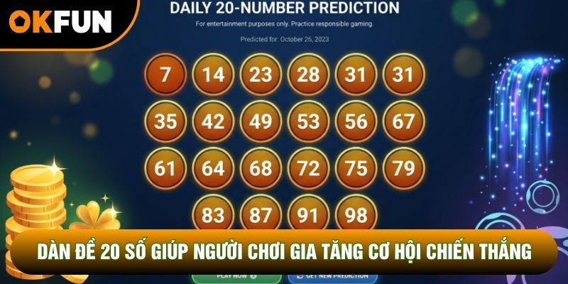 Dàn đề 20 số giúp người chơi gia tăng cơ hội chiến thắng Dàn đề 20 số giúp người chơi gia tăng cơ hội chiến thắng