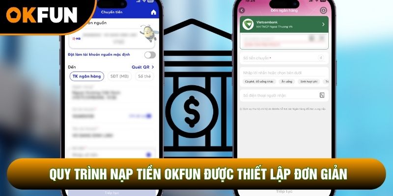 Quy trình nạp tiền OKFUN được thiết lập đơn giản Quy trình nạp tiền OKFUN được thiết lập đơn giản